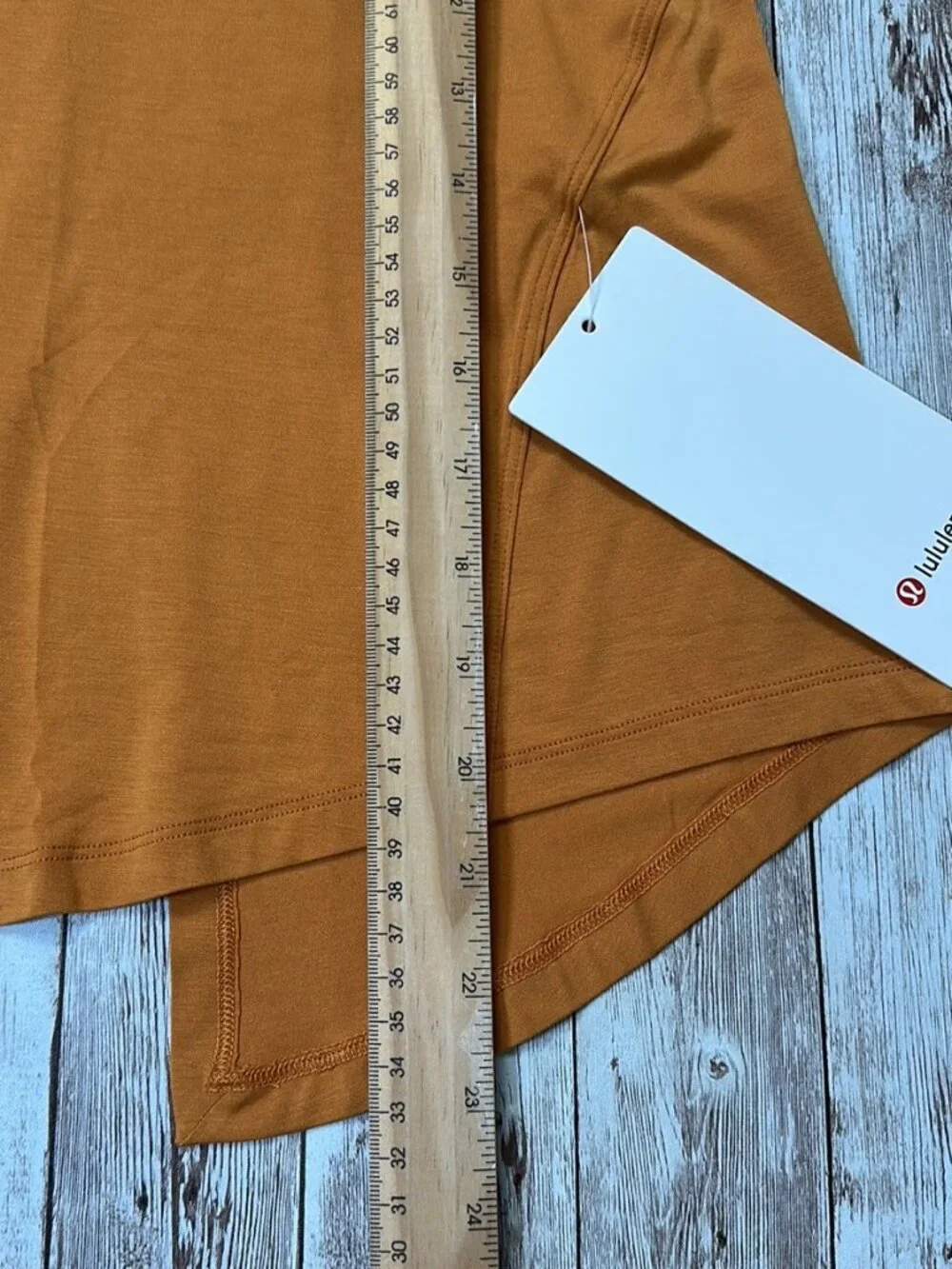 Lululemon Modal Silk Yoga Tank Top sz 2 Autumn Orange Tie T-Back Strappy
